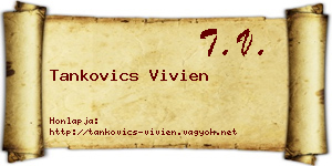 Tankovics Vivien névjegykártya
